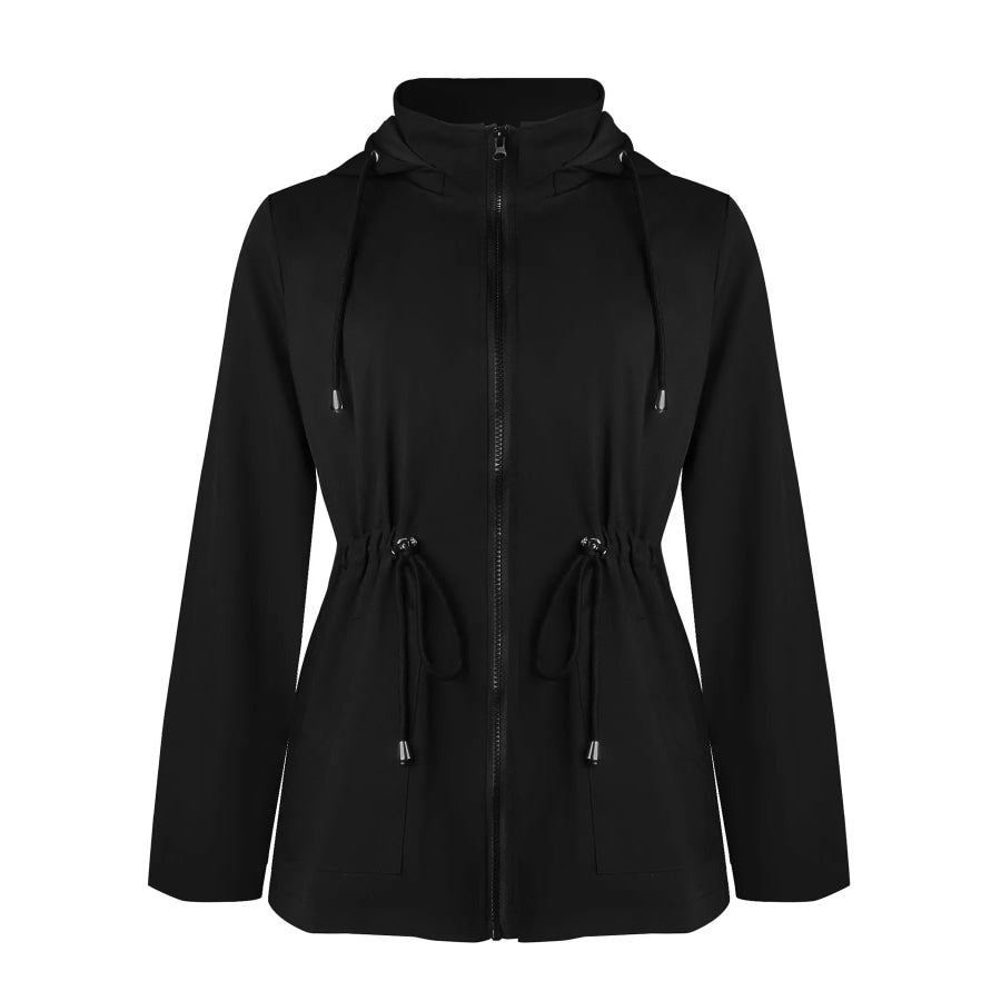 Zip Up Waterproof Hooded Outerwear Apparel and Accessories