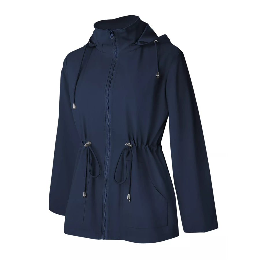 Zip Up Waterproof Hooded Outerwear Apparel and Accessories