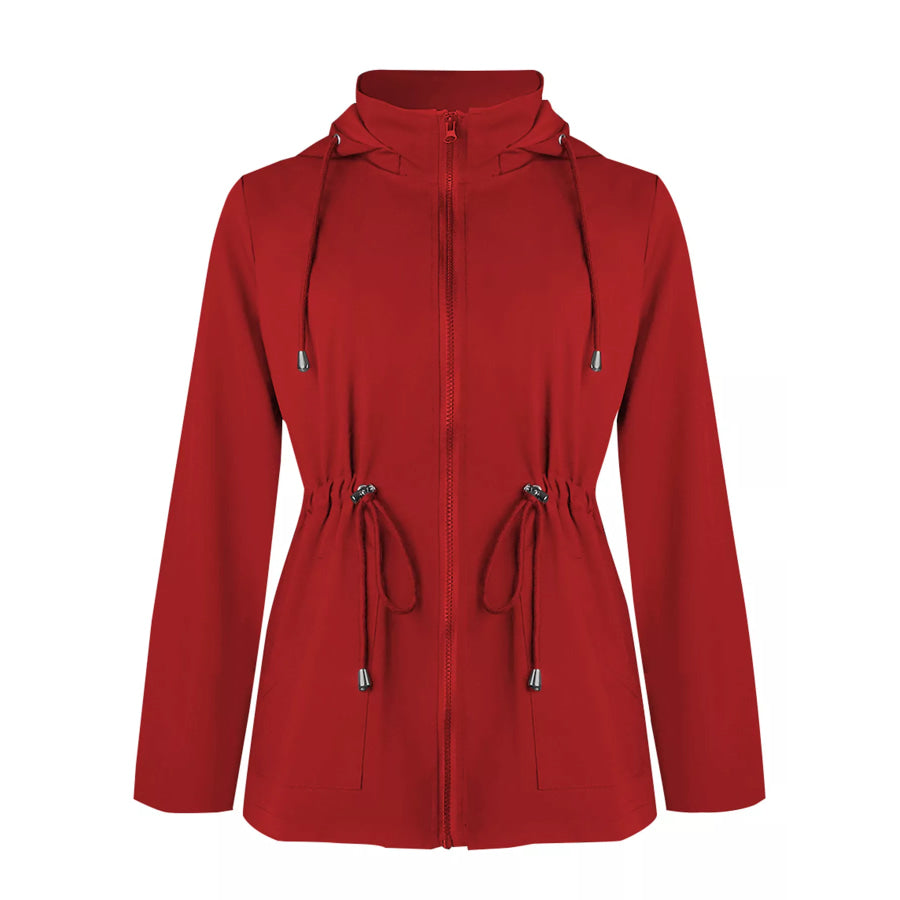 Zip Up Waterproof Hooded Outerwear Apparel and Accessories