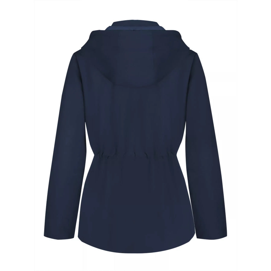 Zip Up Waterproof Hooded Outerwear Apparel and Accessories