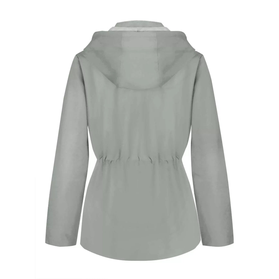 Zip Up Waterproof Hooded Outerwear Apparel and Accessories