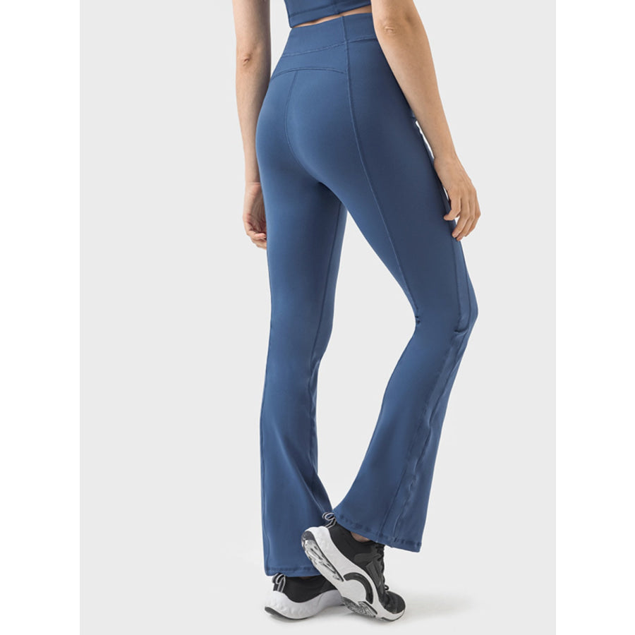 Zipper Detail High Waist Active Pants Apparel and Accessories