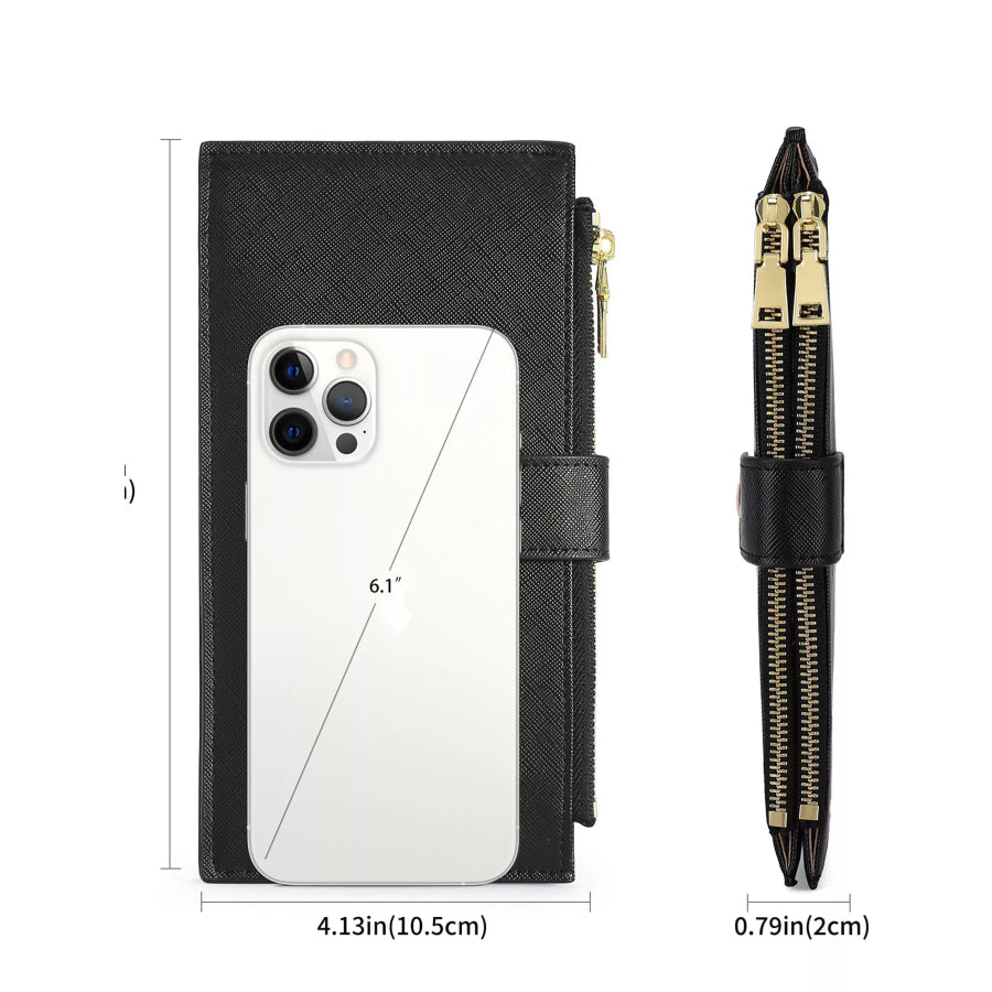 Zippered Long Wallet Apparel and Accessories