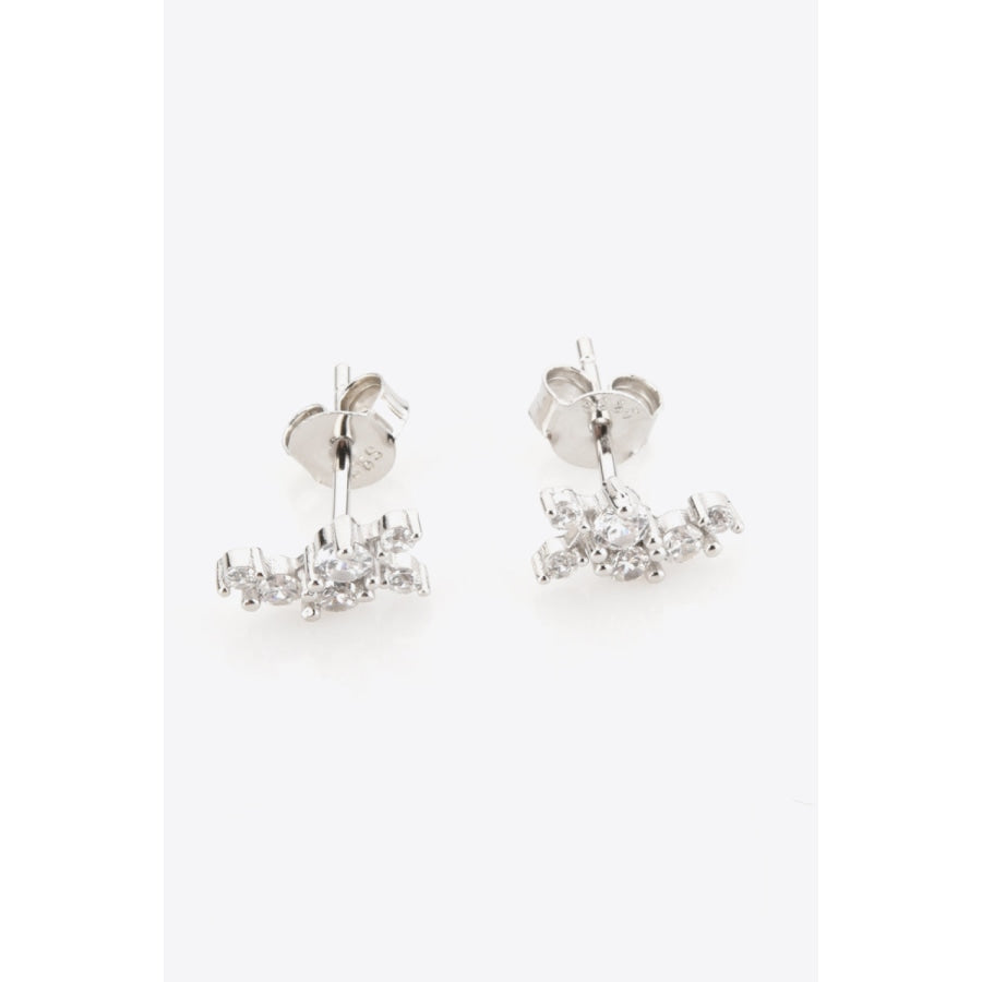 Zircon 925 Sterling Silver Stud Earrings