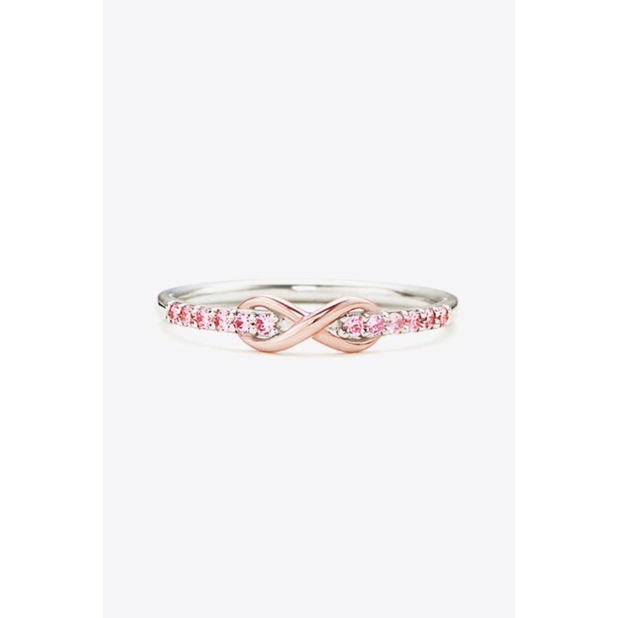 Zircon Crisscross 925 Sterling Silver Ring