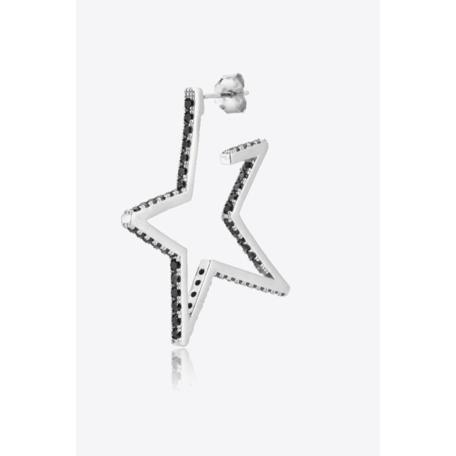 Zircon Star 925 Sterling Silver Earrings