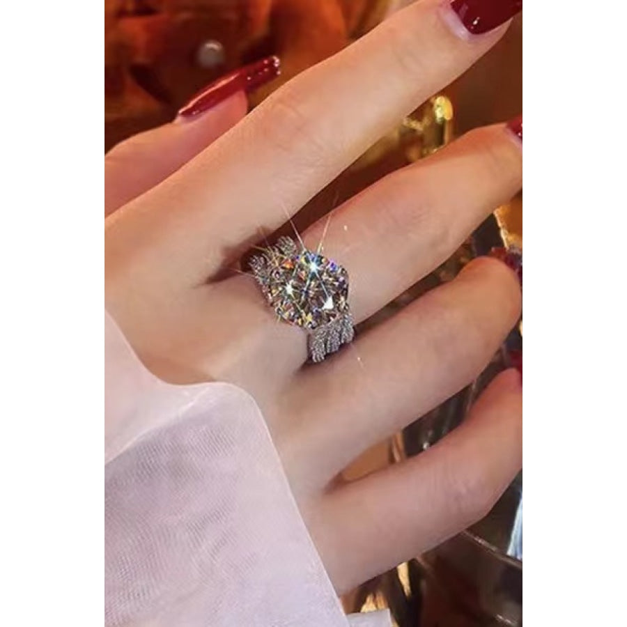 3 Carat Moissanite Three-Layer Ring