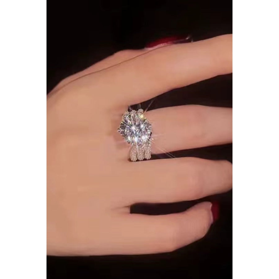 3 Carat Moissanite Three-Layer Ring