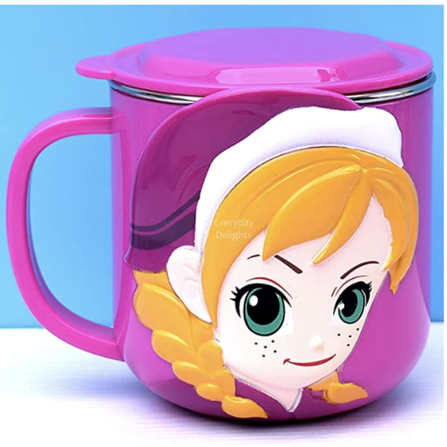 PREORDER 3D Character Stainless Steel 250ml Mugs with Lids Anna
