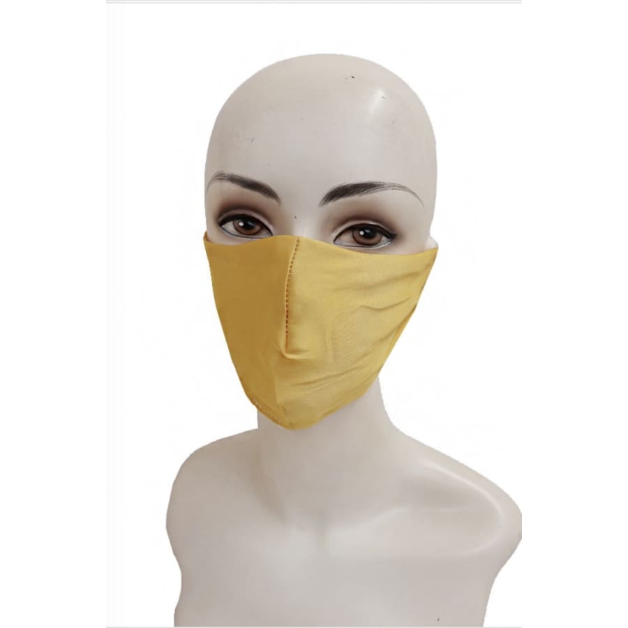 Assorted Face Covers - Satin ETA Early August Mustard Face Cover
