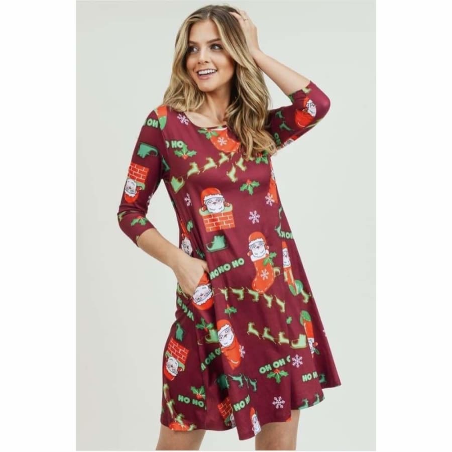 Preorder Printed Flared Dress with Pockets! Arriving mid to late March