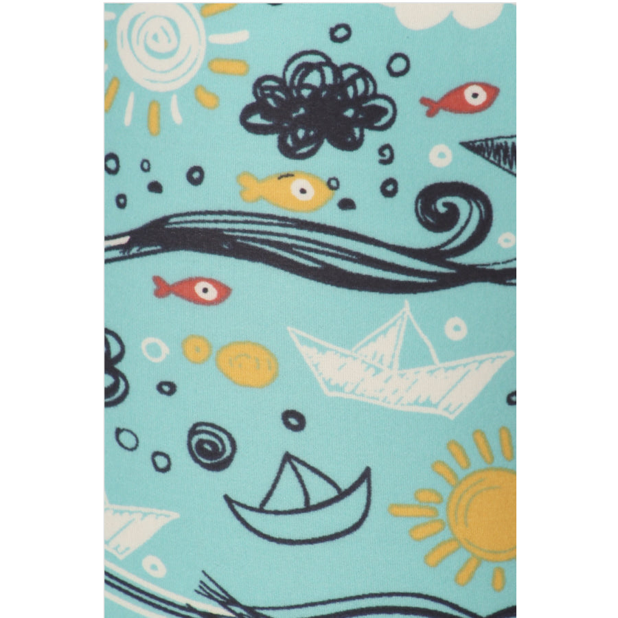 EXTRAS from PREORDER Buttery Soft Fun Print Bike Shorts! Closed 25 Oct ETA mid-November Aqua Sails / S Shorts