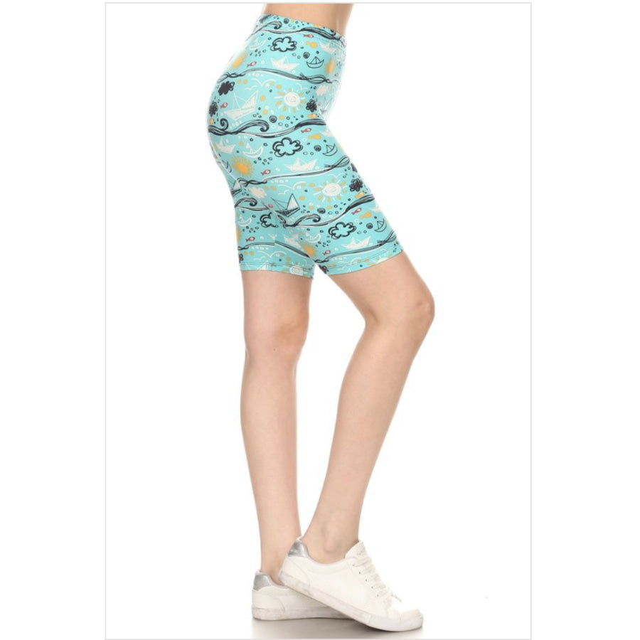 EXTRAS from PREORDER Buttery Soft Fun Print Bike Shorts! Closed 25 Oct ETA mid-November Aqua Sails / S Shorts