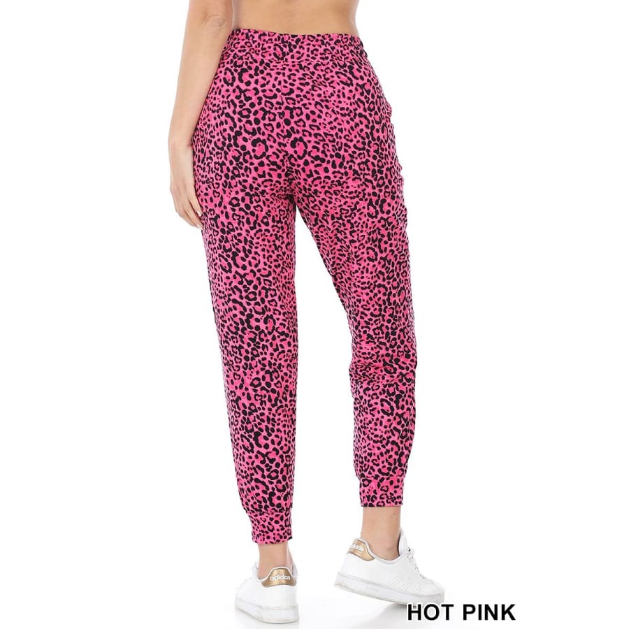 NEW! Buttery Soft Bright Leopard Print Brushed DTY Top and Jogger Set! Tops