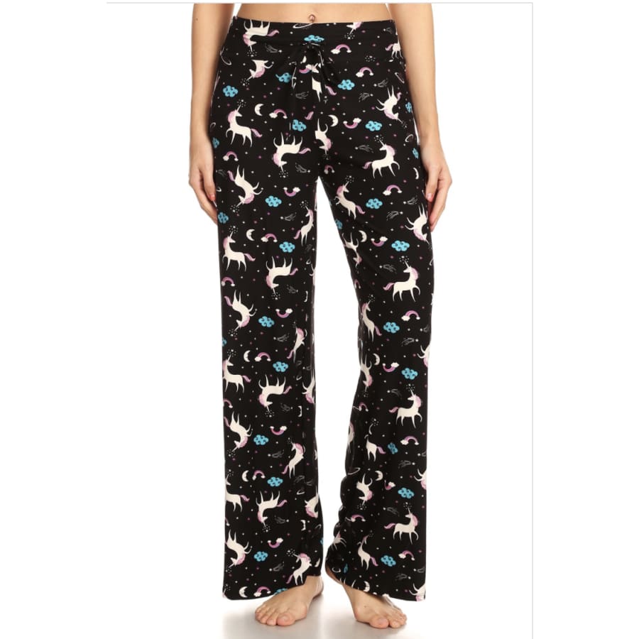NEW ARRIVALS! Buttery Soft Solid and Printed Lounge/Pajama Pants! Celestial Unicorns / S Lounge Pants / Pajamas