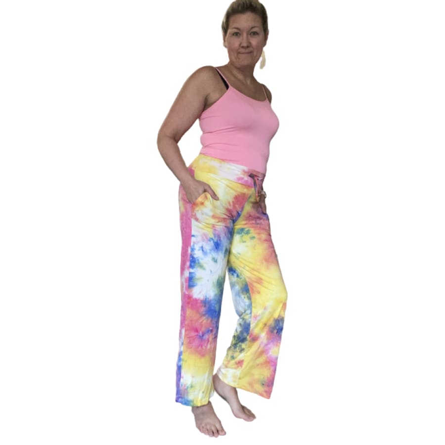 Buttery Smooth Multi-Color Pastel Tie Dye High Waisted Leggings