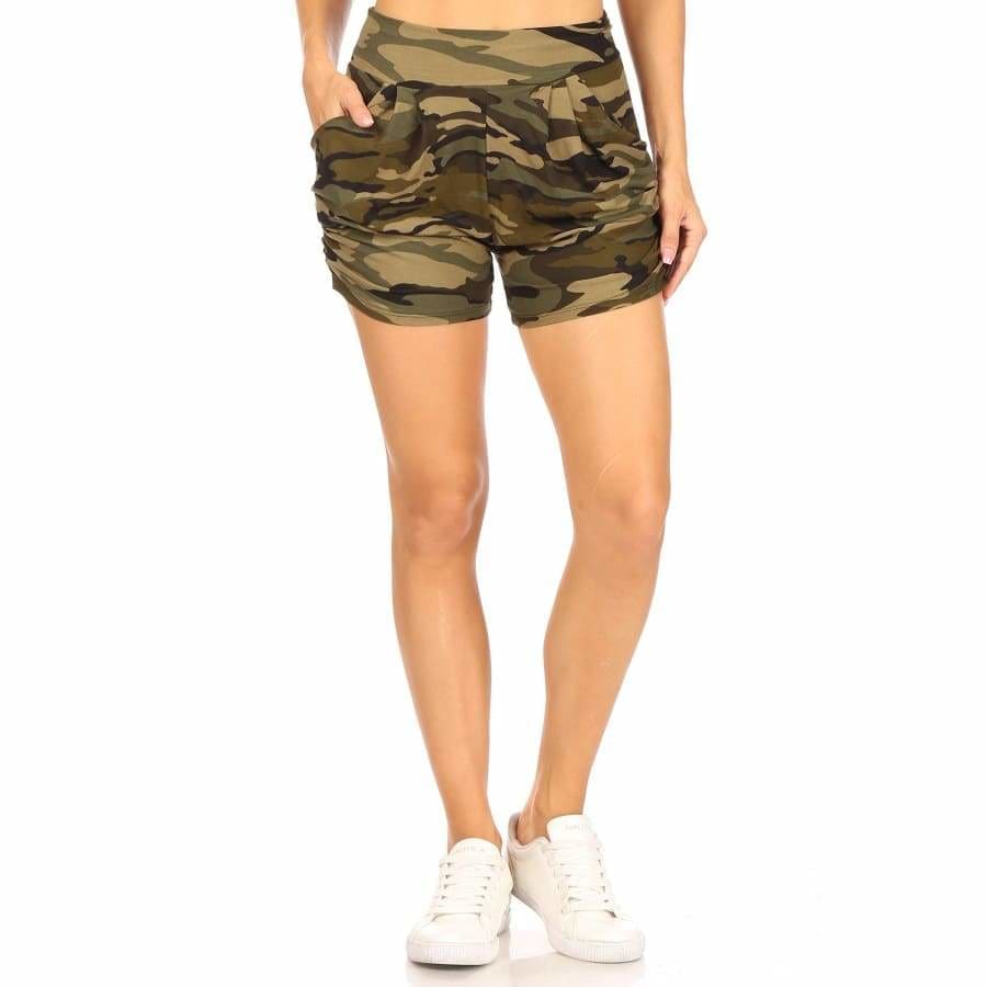 NEW in stock! Buttery Soft High Rise Shorts with Pockets! Camo / S Shorts