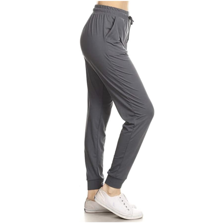 NEW ARRIVALS! Buttery Soft Solid and Printed Joggers! Charcoal / 1XL Joggers
