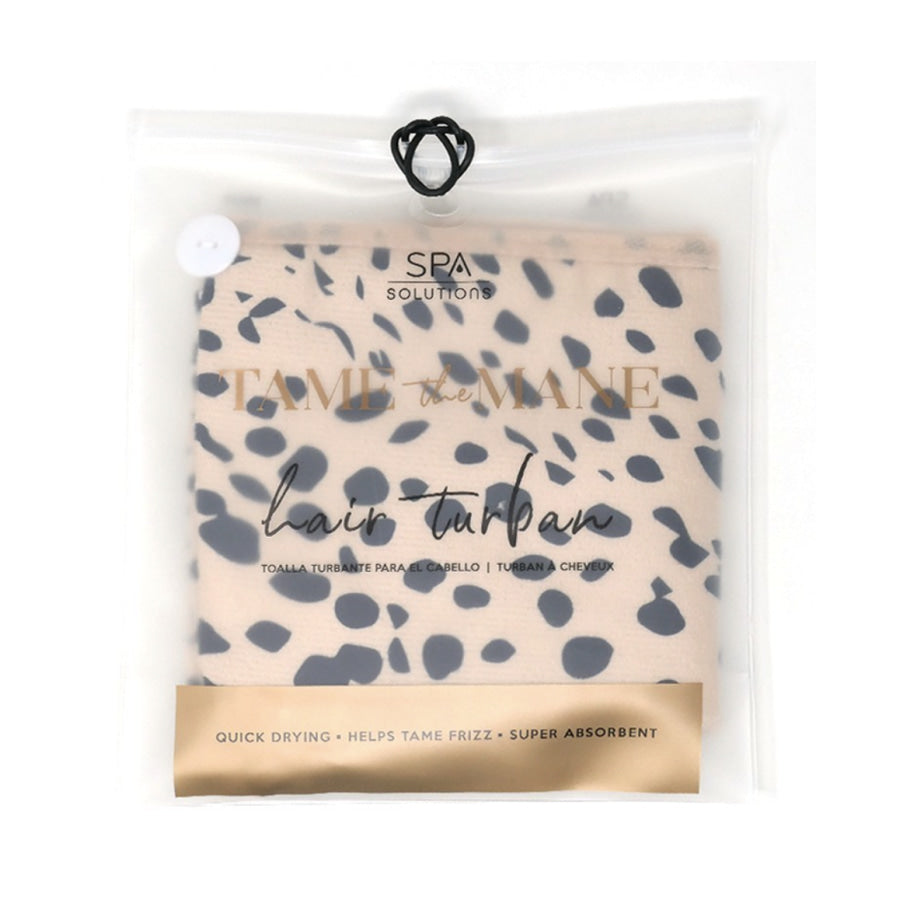 CALA Spa Solutions Tame The Mane Hair Turban - Cheetah Hair turban