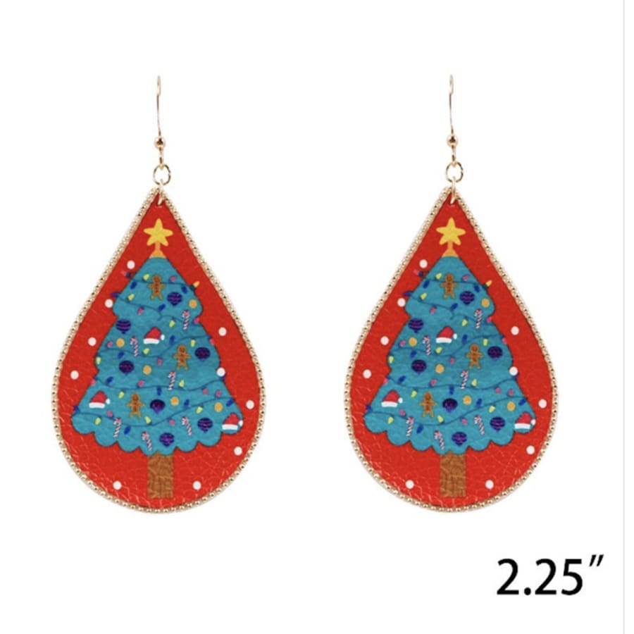 NEW! Christmas Teardrop Earrings LIMITED QUANTITIES Christmas Tree Earrings