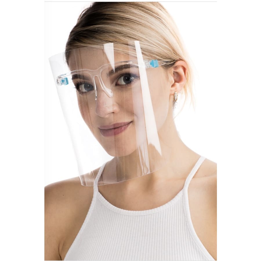 Clear Double-Sided Face Shield - ETA Early August Clear Face Cover