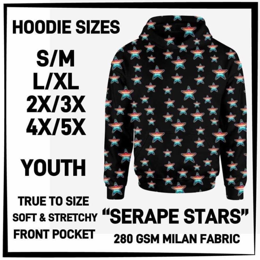 1 Custom Hoodies Serape Stars / Adult Hoodie L/XL Leggings