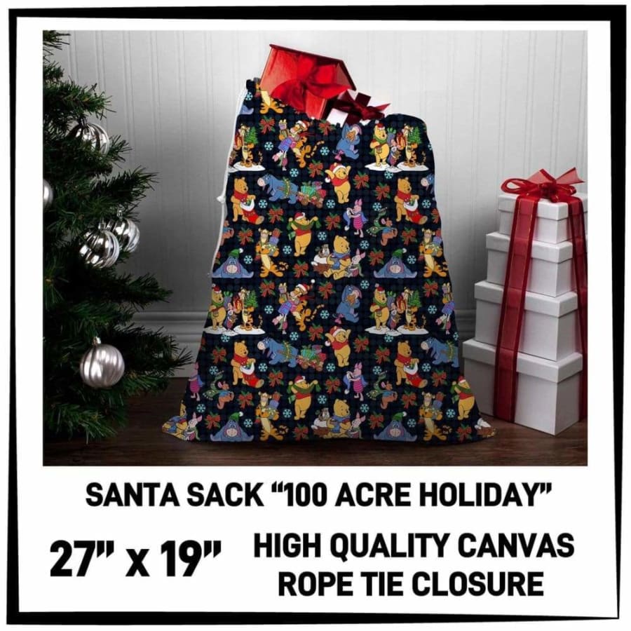 1 Custom Bags and Wallets 100 Acre Holiday / Santa Sack Leggings