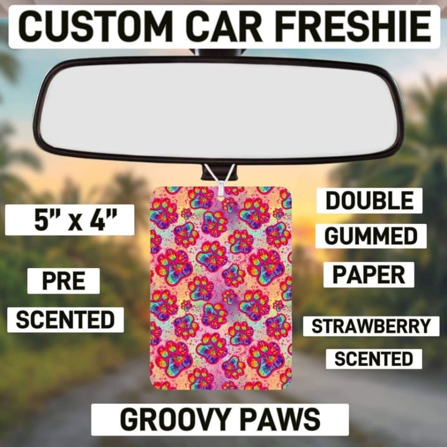 Custom Car Freshie Strawberry Scent