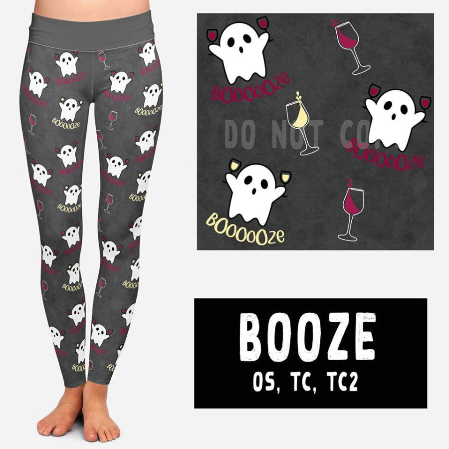 EXTRAS CUSTOM DESIGN LEGGINGS SIZE OS (AU 8-14/16) Booze / OS Leggings