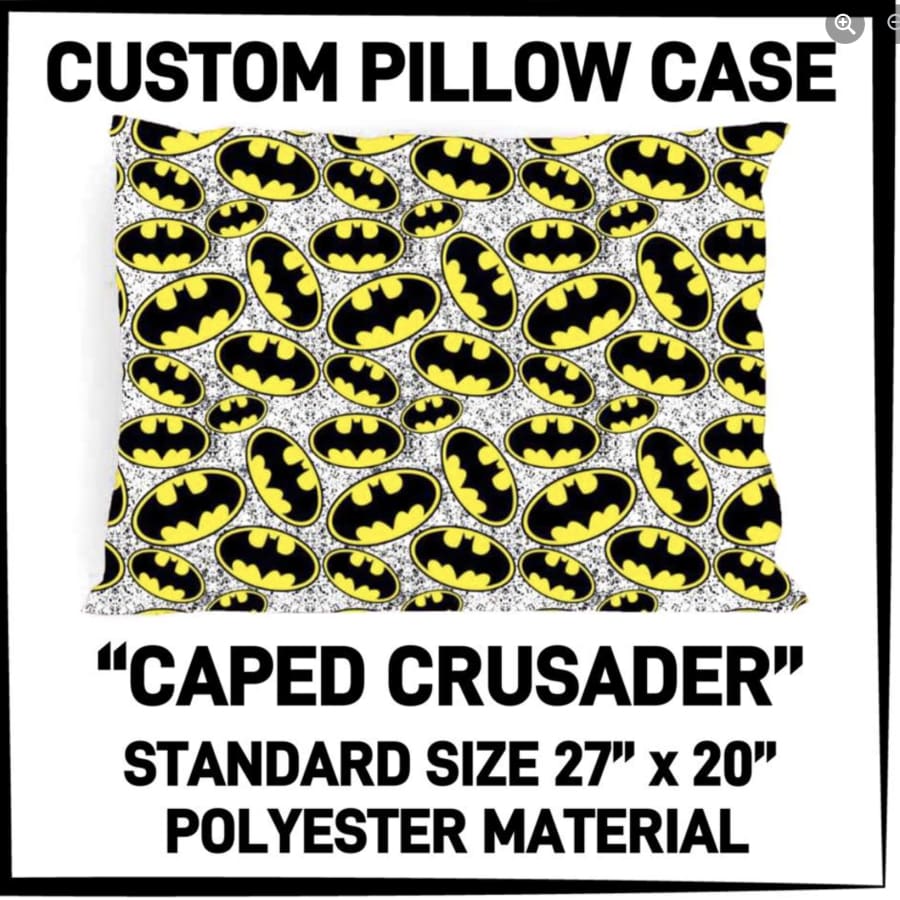 Custom Design Pillowcases Caped Crusader Pillowcase