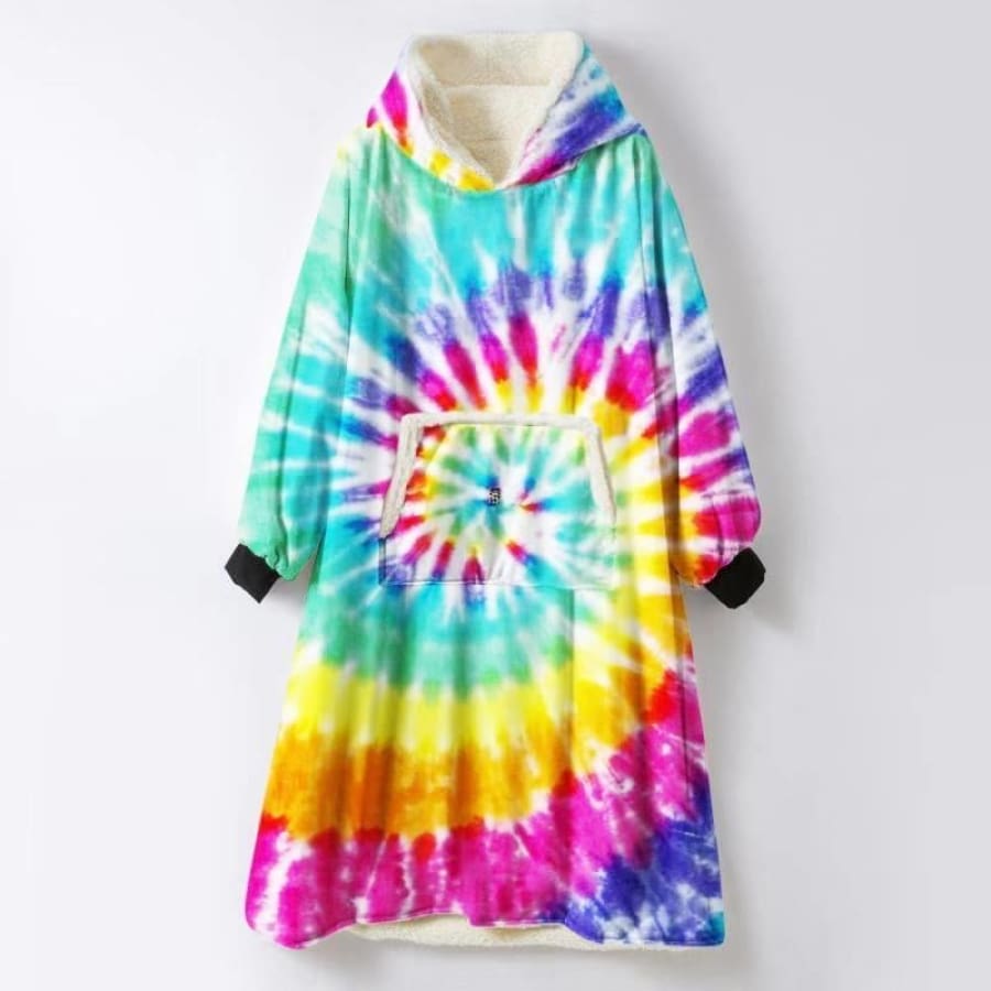 Blanket Hoodie PREORDER CLOSES 14 Aug ETA late October! A GREAT gift! OS (Kids age 7 to 3XL) / Tie Dye Blankets