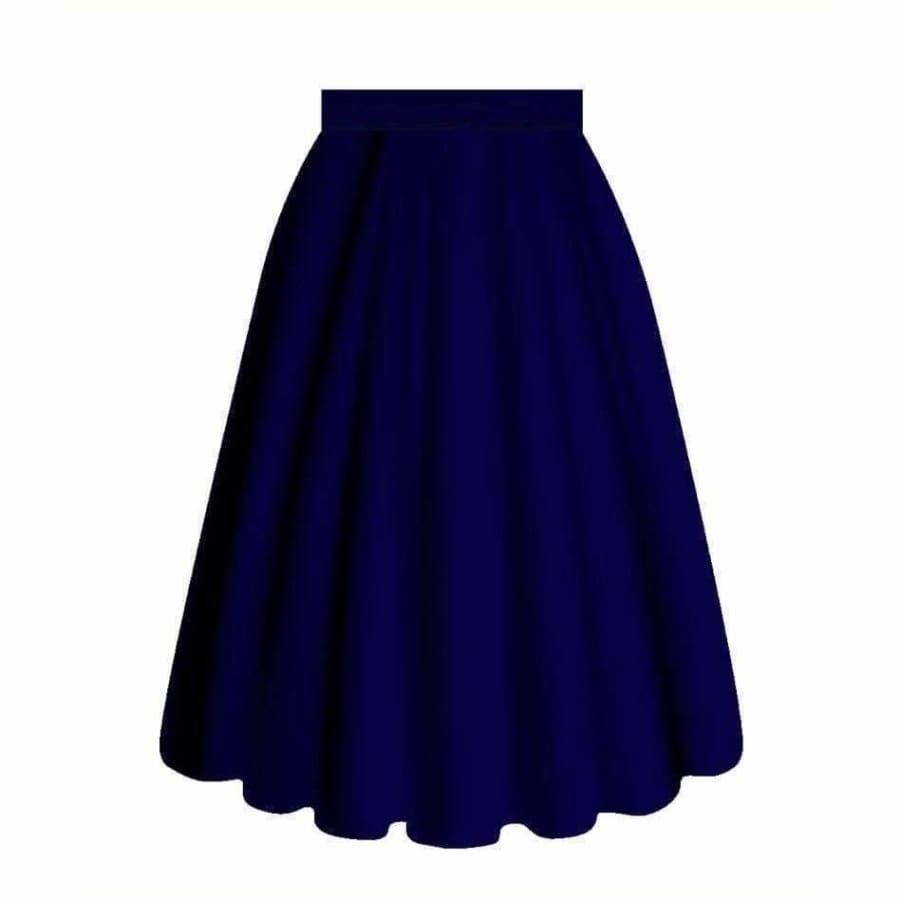 EXTRAS Buttery Soft Custom Design Swing Skirts with Pockets Solid Navy / TC2 Skirts