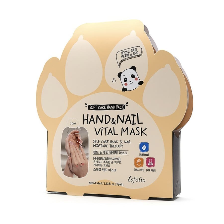 Esfolio 3 Pair Hand & Nail Vital Mask Pack Hand Mask
