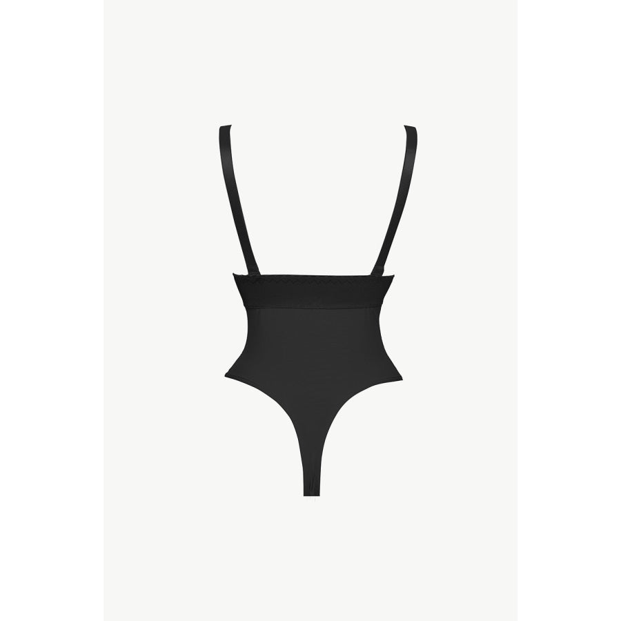 Full Size Adjustable Strap Zip-Up Shaping Bodysuit