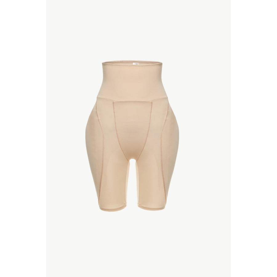Full Size High Waisted Pull-On Shaping Shorts Apricot / S