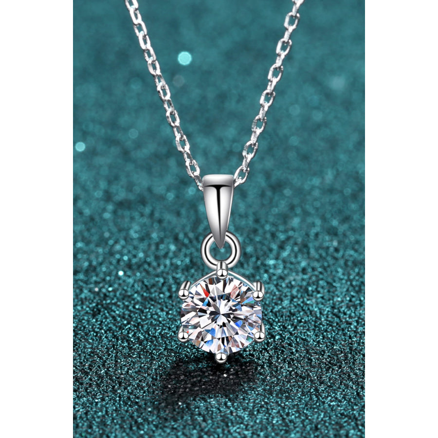 Get What You Need Moissanite Pendant Necklace Silver / One Size