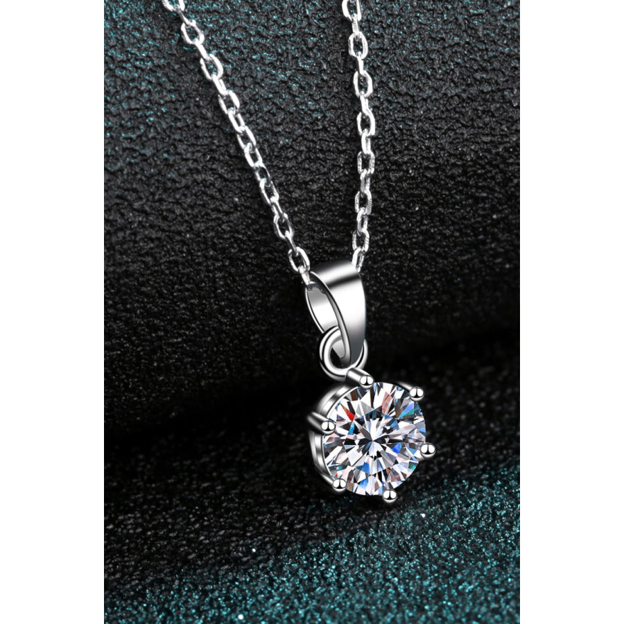 Get What You Need Moissanite Pendant Necklace Silver / One Size