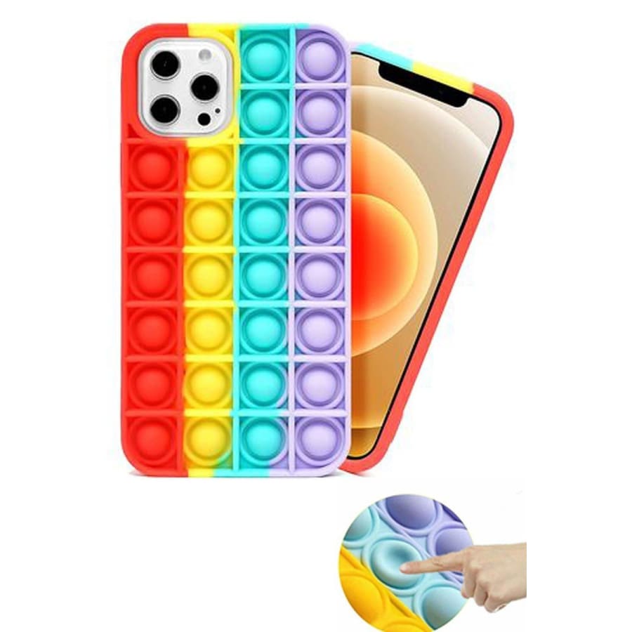 NEW! iPhone Pro Sensory Pop It Case Rainbow iPhone Case