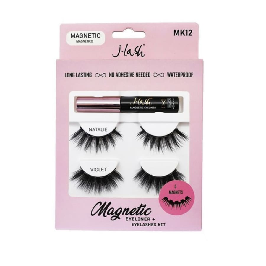JLash Magnetic Eyeliner + Eyelashes Kit - Natalie and Violet Magnetic Eyelashes