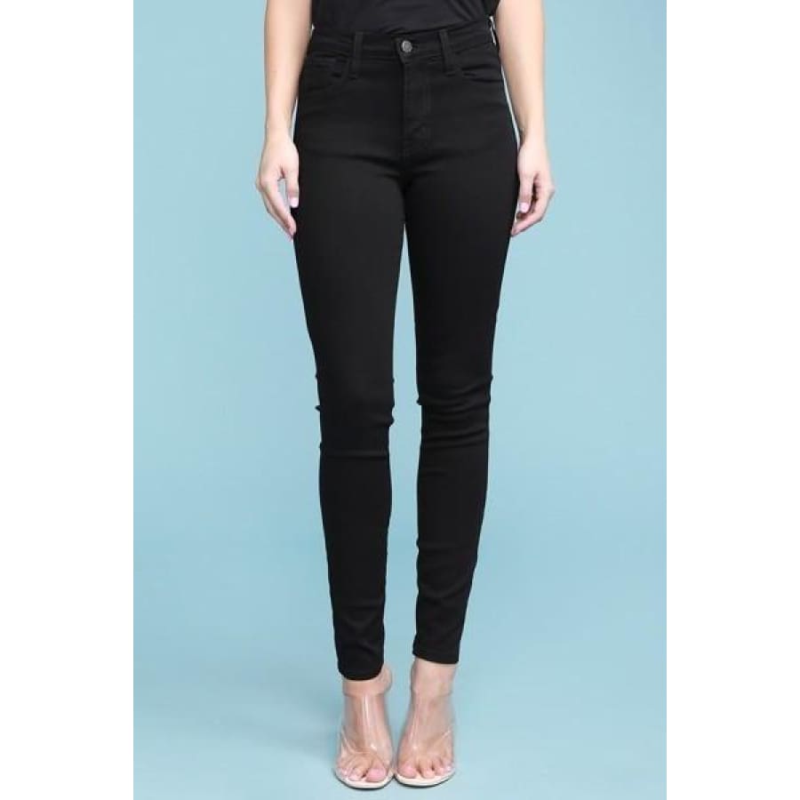 Judy Blue Fitted Denim Jeans - High Waist - Black 1XL / Black Denim Jeans