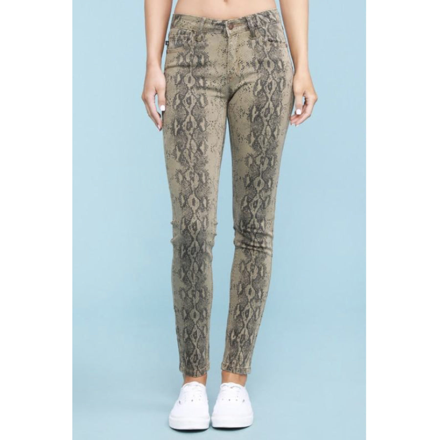 COMING SOON! Judy Blue Jeans Snake Print Skinny Denim Jeans