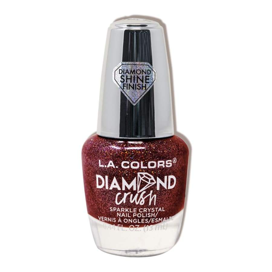 L.A. Colors Diamond Crush Nail Polish - Ruby Glass Nail Polish