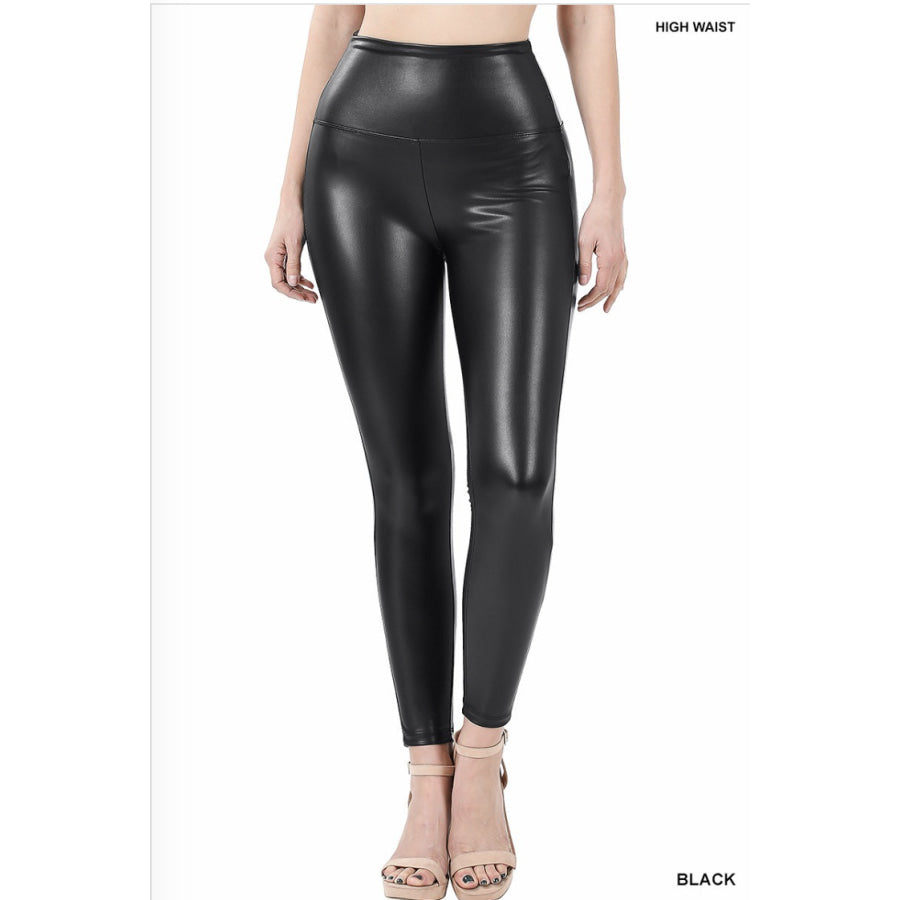 NEW! Liquid Leggings Faux Leather Black / Small Leggings