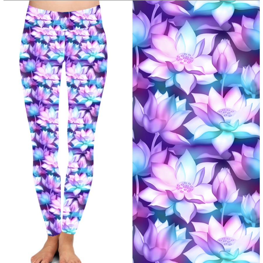 PREORDER limited quantities! Buttery Soft Leggings in Bold Prints ETA late January! OS / Lotus Leggings
