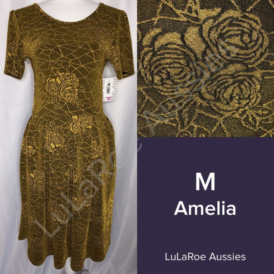 NWT Lularoe Amelia Print Day Dress Large -  Singapore