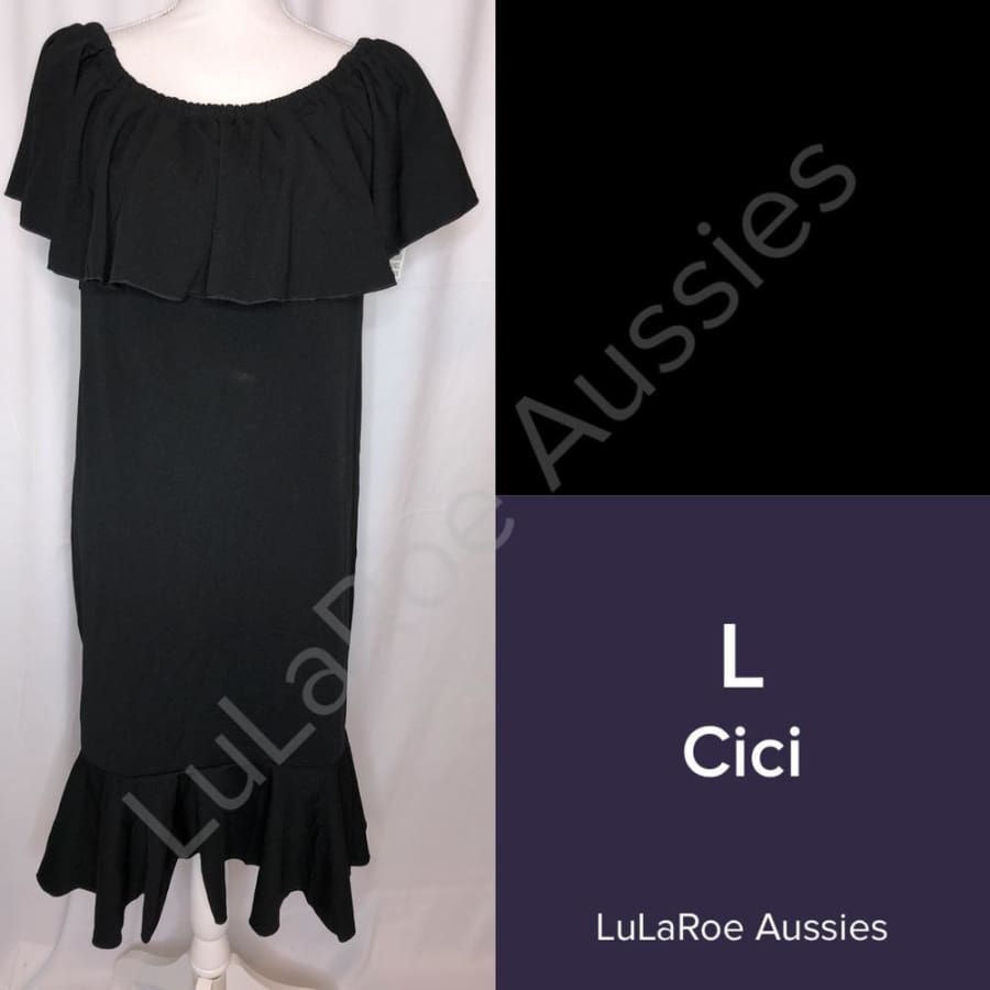 LuLaRoe CiCi L / Black Dresses