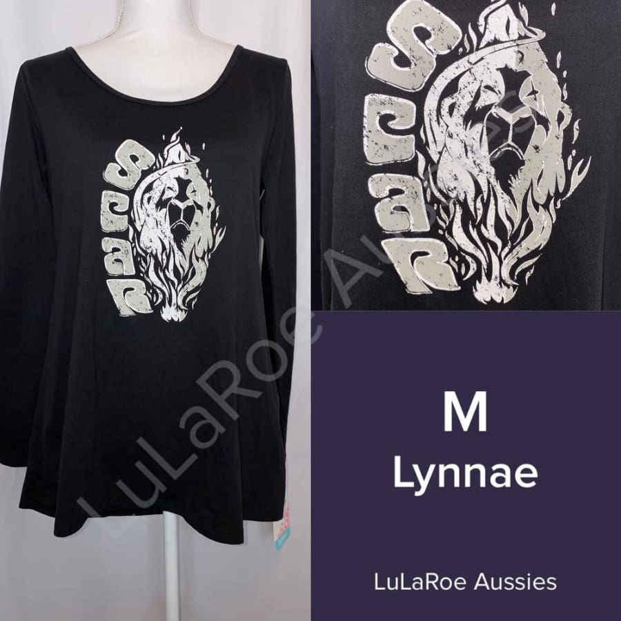 LuLaRoe Disney Lynnae M / Black Scar Tops