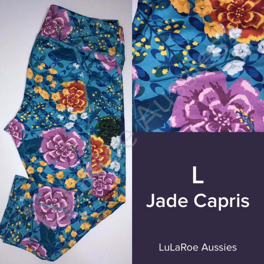 LuLaRoe, Pants & Jumpsuits, Lularoe Tc2 Leggings Rose Detailed Watercolor  Navy Blue Print