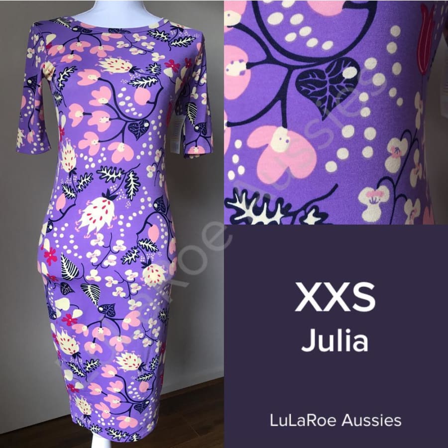 LuLaRoe, Dresses, Nwt Lularoe Sz Xxs Fall Floral Julia Dress
