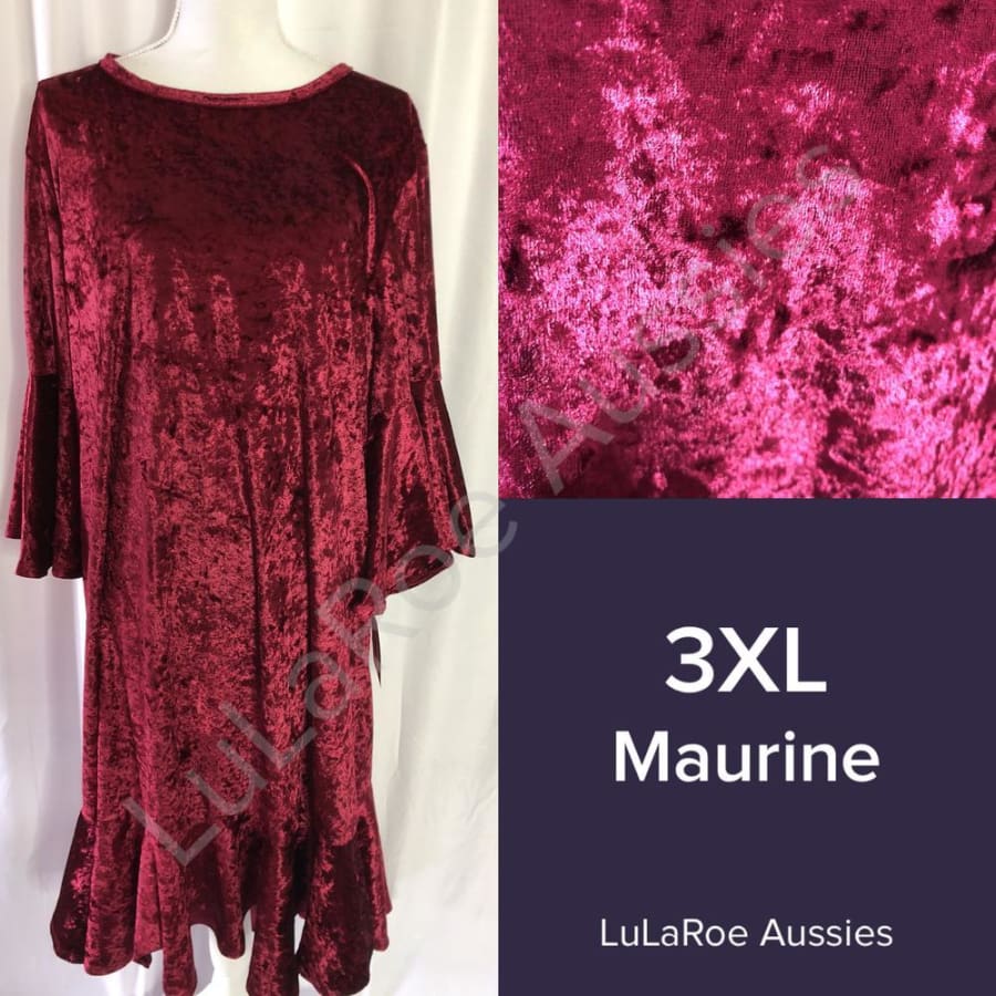 LuLaRoe Maurine 3XL / Red velvet Dresses